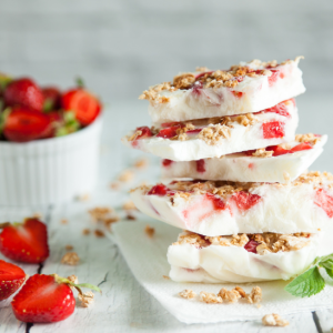 Strawberry Greek Yogurt Bark